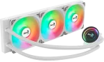 Aerocool Oasis L360 White | 360mm Radiator | ARGB Lighting | Intel LGA1851/LGA1700 Compatible - New