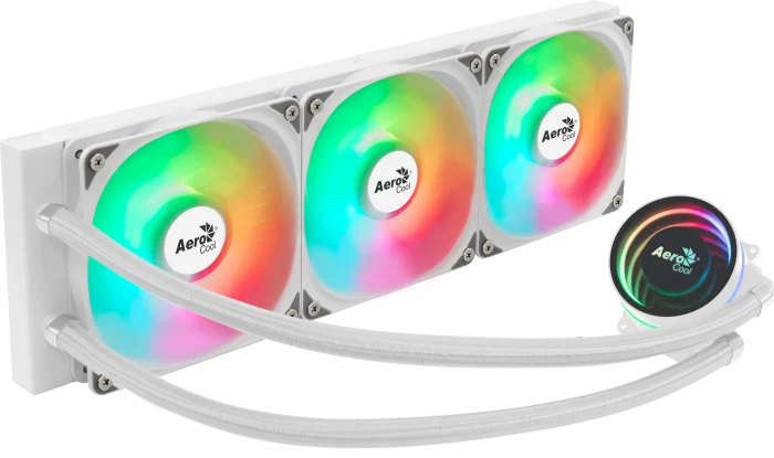 Aerocool Oasis L360 White | 360mm Radiator | ARGB Lighting | Intel LGA1851/LGA1700 Compatible - New - Image 5