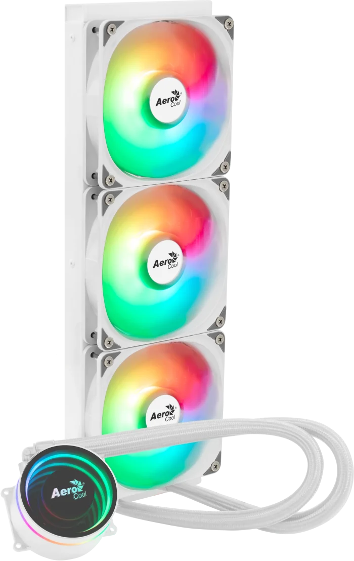 Aerocool Oasis L360 White | 360mm Radiator | ARGB Lighting | Intel LGA1851/LGA1700 Compatible - New - Image 7