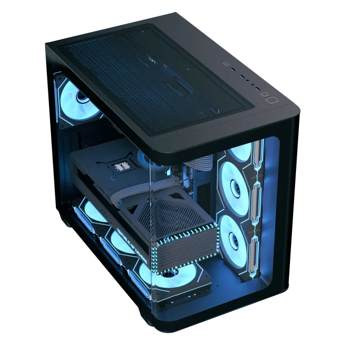 Aerocool P500C | Mid Tower ATX Case | 4x 120mm ARGB Fans | ARGB Control Hub - New - Image 5