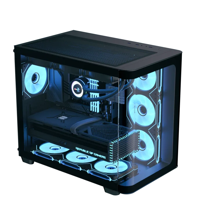 Aerocool P500C | Mid Tower ATX Case | 4x 120mm ARGB Fans | ARGB Control Hub - New - Image 4
