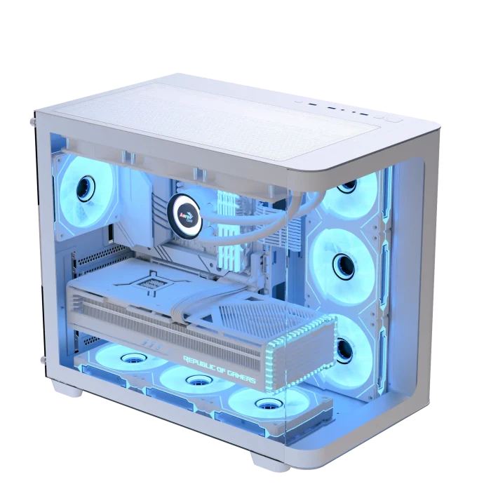Aerocool P500C | Mid Tower ATX | 4x 120mm ARGB Fans | 360mm Radiator Support | 4-Port ARGB Hub - New - Image 4