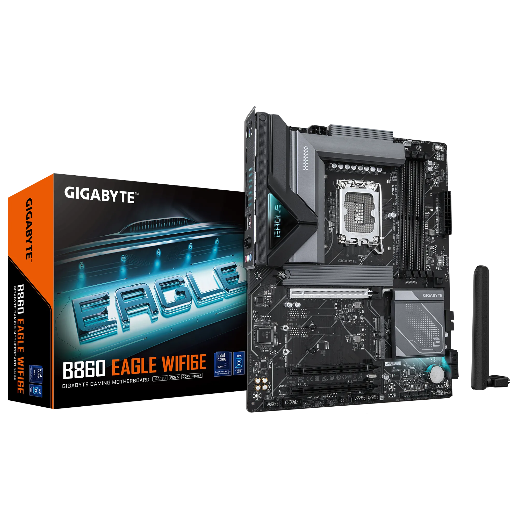 png-1_sq3c GIGABYTE B860 Eagle WiFi6E | Intel B860 Chipset | LGA 1851 Socket | 4x DDR5 | 3x M.2 - New - Image 1