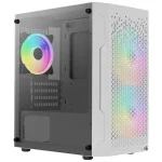 Aerocool Trinity Mini White tower case – 2x 140mm and 1x 120mm RGB included – Micro ATX – 2×3.5” or 3x 2.5” – 240mm radiator
