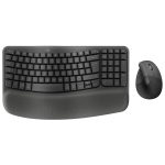 Logitech Wave Keys & Lift Vertical Mouse | Ergonomic Keyboard & Mouse Combo | Wireless | Multi-Device - New