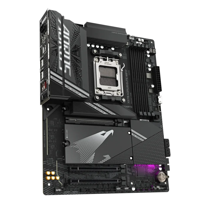 GIGABYTE Aorus Elite WiFi7 X870 | AMD AM5 Socket | 4x DDR5 | 4x M.2 | ATX - New - Image 3