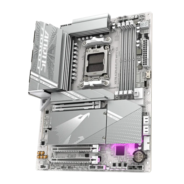 GIGABYTE Aorus X870 Elite WiFi7 ICE | AMD AM5 Socket | 4x DDR5 | 4x M.2 | USB4 Type-C - New - Image 4