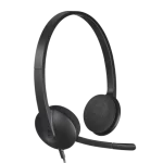 Logitech H340 USB Stereo Headset | Noise-Cancelling Mic | USB Plug & Play | Lightweight Design - New