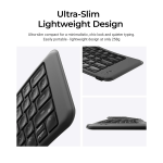 Keychron B11 Pro Ultra-Slim Wireless Foldable Keyboard Alice Layout - Space Gray - Image 5