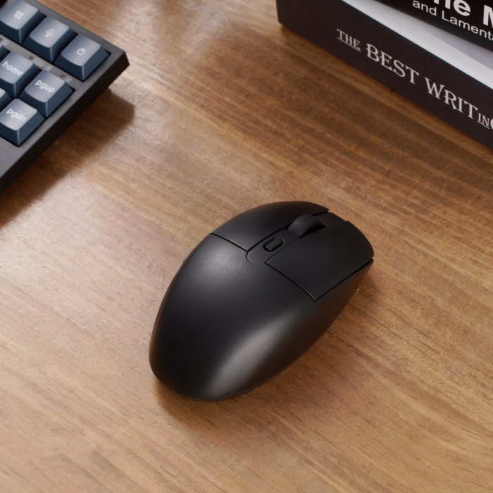 Keychron BM22-A9 1K Huano Micro Switch Wireless Mouse (BT/2.4GHz/Wired) - Black - Image 6
