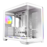 Antec C5 CURVED ARGB ATX | Micro-ATX | ITX ARGB Dual Chamber Mid-Tower Gaming Chassis – White