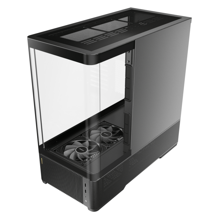 Antec C6 CURVED AIR ATX | Micro-ATX | ITX Mid-Tower Gaming Chassis - Black - Image 3
