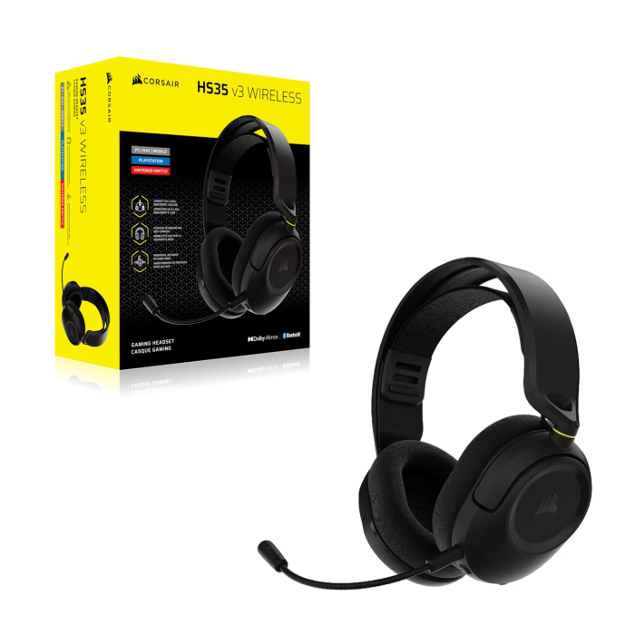Corsair HS35 v3 Wireless Gaming Headset - Carbon - Image 4