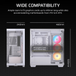 Corsair 3500X RS-R ARGB Mid-Tower PC Case – White - Image 5