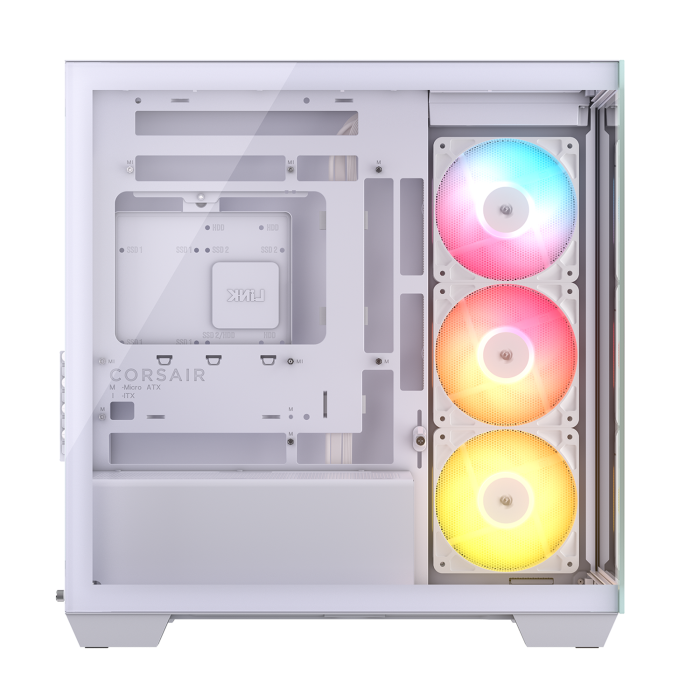 Corsair 2800X RS-R ARGB Micro-ATX PC Case – White - Image 3