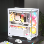 Corsair 2800X RS-R ARGB Micro-ATX PC Case – White - Image 6