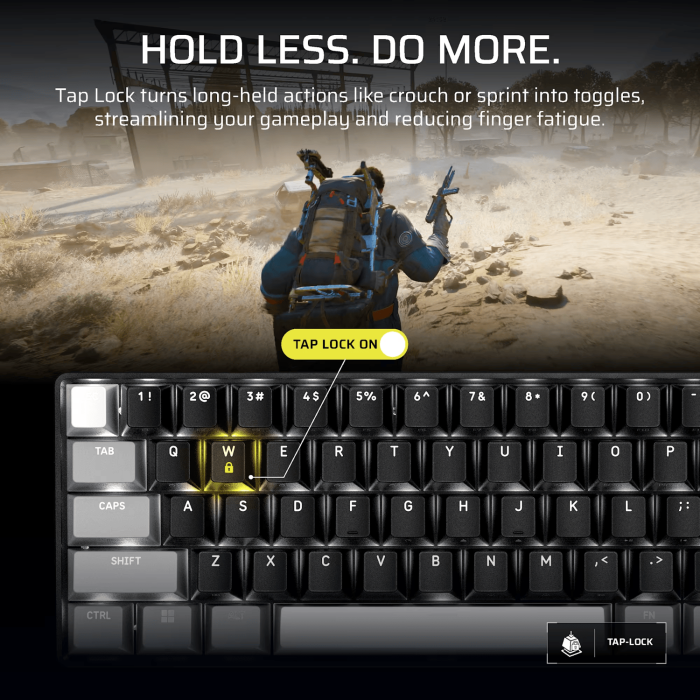 Corsair CLIPPER PRO MINI 60 Hall Effect Gaming Keyboard - Black - Image 5