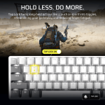 Corsair CLIPPER PRO MINI 60 Hall Effect Gaming Keyboard – White - Image 5