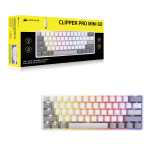 Corsair CLIPPER PRO MINI 60 Hall Effect Gaming Keyboard – White - Image 7
