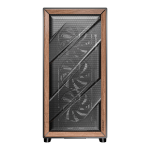Antec FLUX SE E-ATX | ATX | Micro-ATX | ITX Mid-Tower Gaming Chassis Wood Front Panel- Black - Image 2
