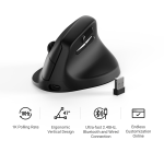 Keychron M5-A29 1K Wireless Mouse (BT/2.4GHz/Wired) - Black - Image 6
