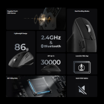 Keychron M6S-B72 1K Wireless Mouse (BT/2.4GHz/Wired) - Black - Image 9