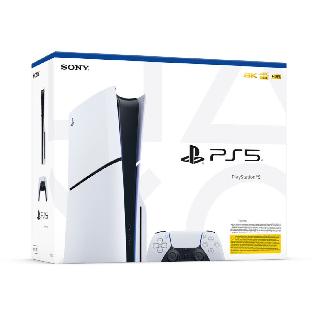 Picture26_0e0c0a34-4091-497d-9ef9-4cf41a0edf3e Sony PlayStation 5 Slim | PS5 Disc Edition | 1TB SSD | 1x DualSense Wireless Controller | White – New (Open Box) - Image 1